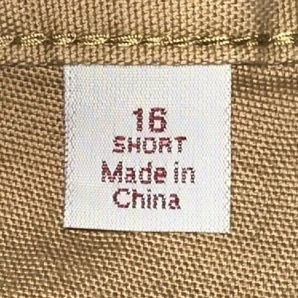Carhartt Original Fit Straight Leg Crawford Pant 16 Short Tan High Rise Cargo‎